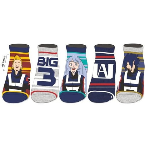 My Hero Academia Ankle Sock 5-Pack (BIG 3)