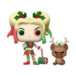 DC Holiday Harley Quinn Pop! Vinyl Figure with Helper Buddy